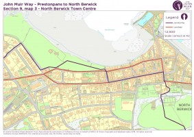 John Muir Way section 9 map 3 North Berwick to Town centre v2