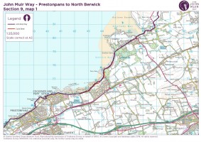 John Muir Way section 9 map 1 Prestonpans to Aberlady