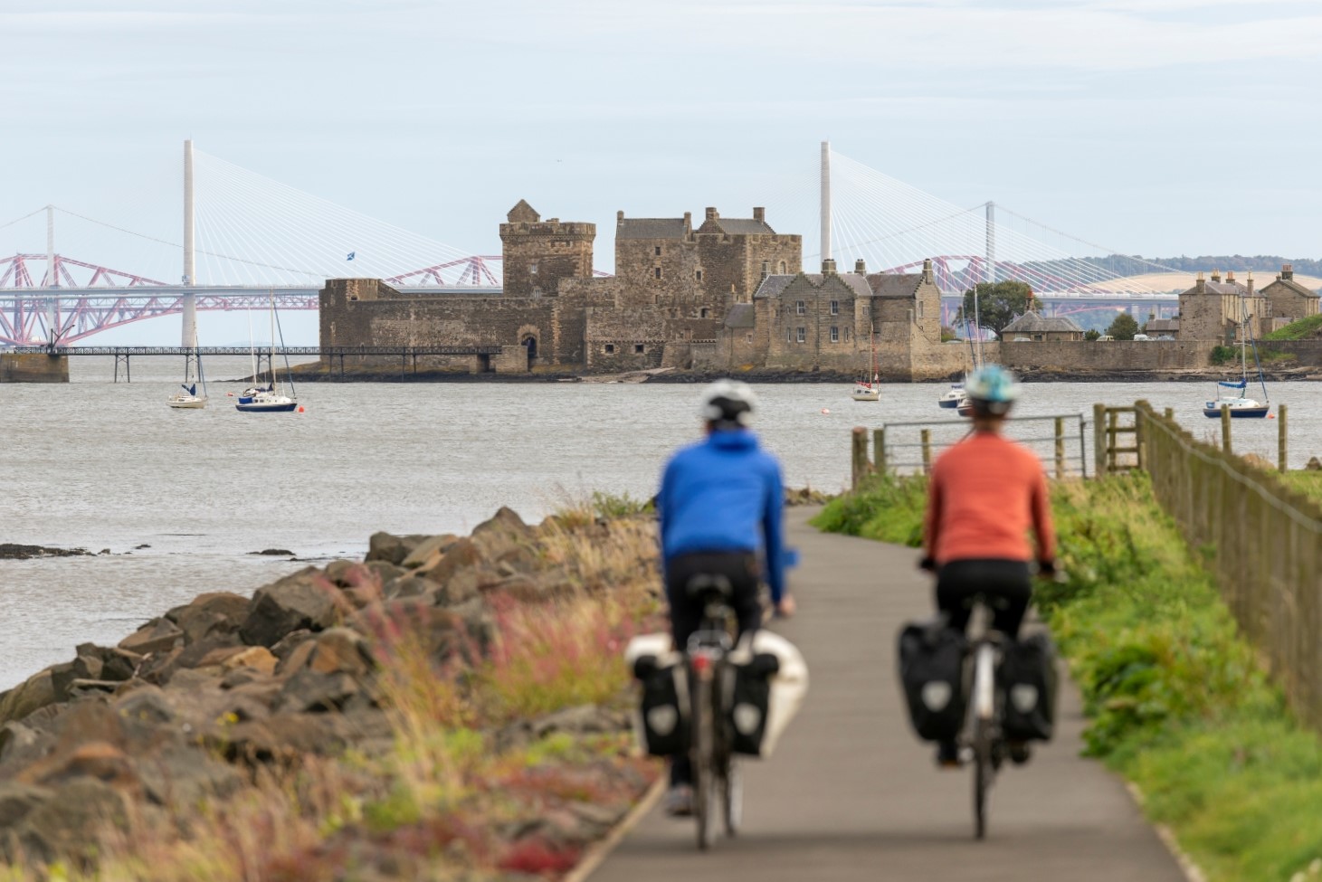 S6 Blackness Castle cyclists